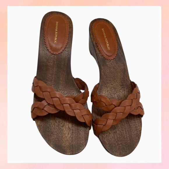 Banana Republic Shoes - Banana Republic Wooden Sandals Size 8.5
